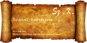 Szalai Kerubina névjegykártya